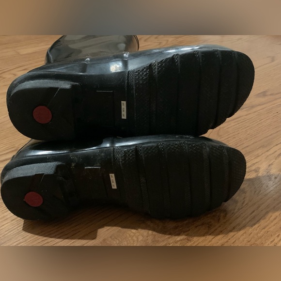 Hunter Classic Gloss Black Tall Rain All Weather boots Women’s US 7 EXCELLENT - Picture 9 of 13